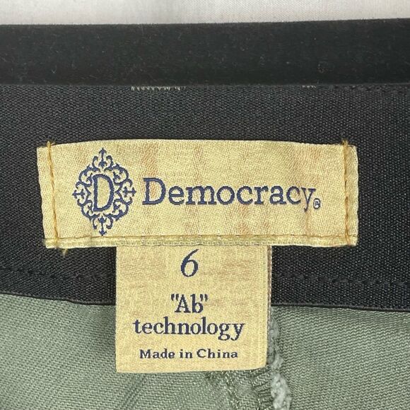 Democracy Green Ab Tech High Rise Skinny Jeans - Women’s 6 - Picture 6 of 7